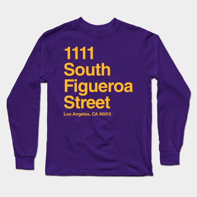 Los Angeles Lakers Basketball Arena Long Sleeve T-Shirt by Venue Pin